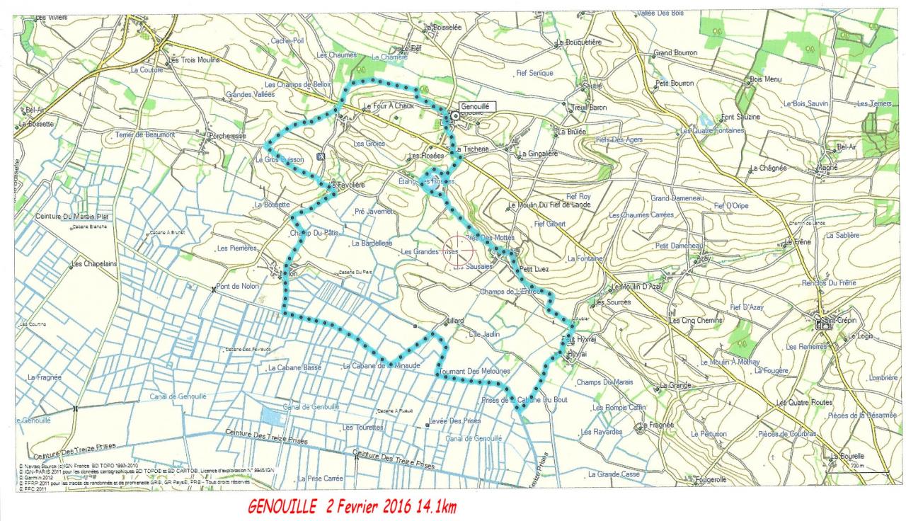 Genouille 02-02-16 14.1 km