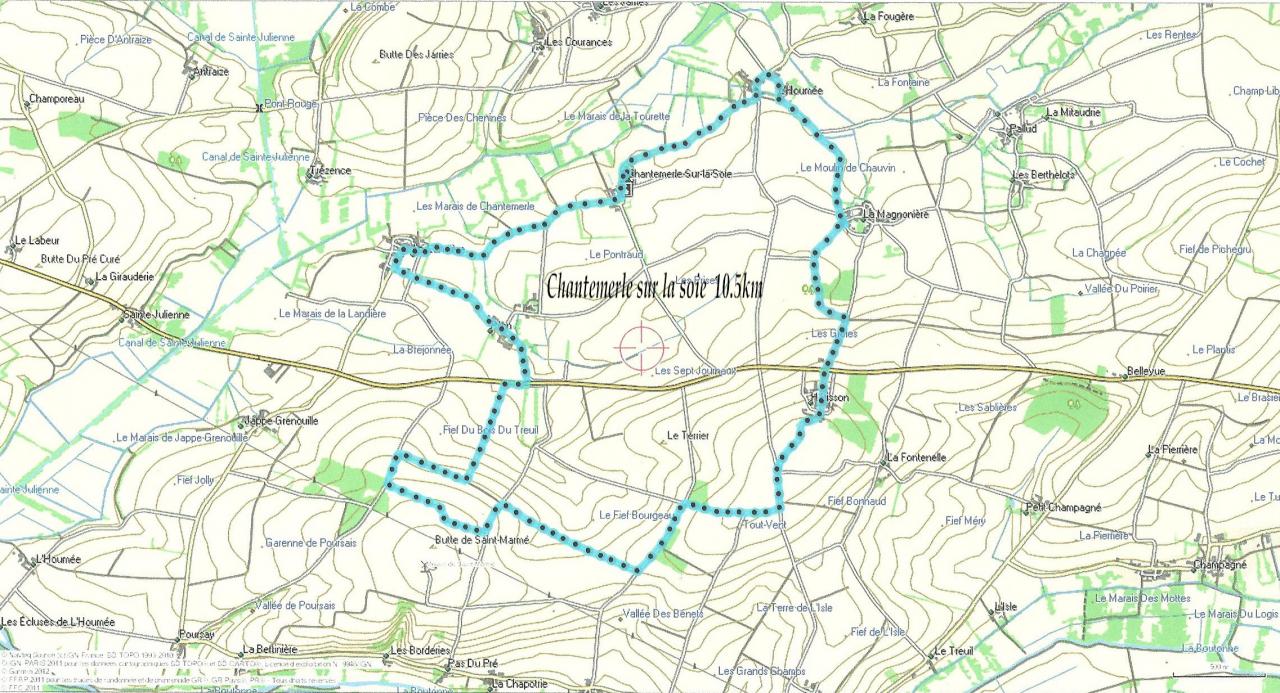 Chantemerle sur la soie 17-02-15 10.5 km