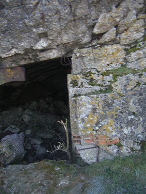 entrée d'un blockhaus