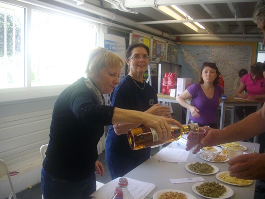 à l'arrivée, l'apéritif !