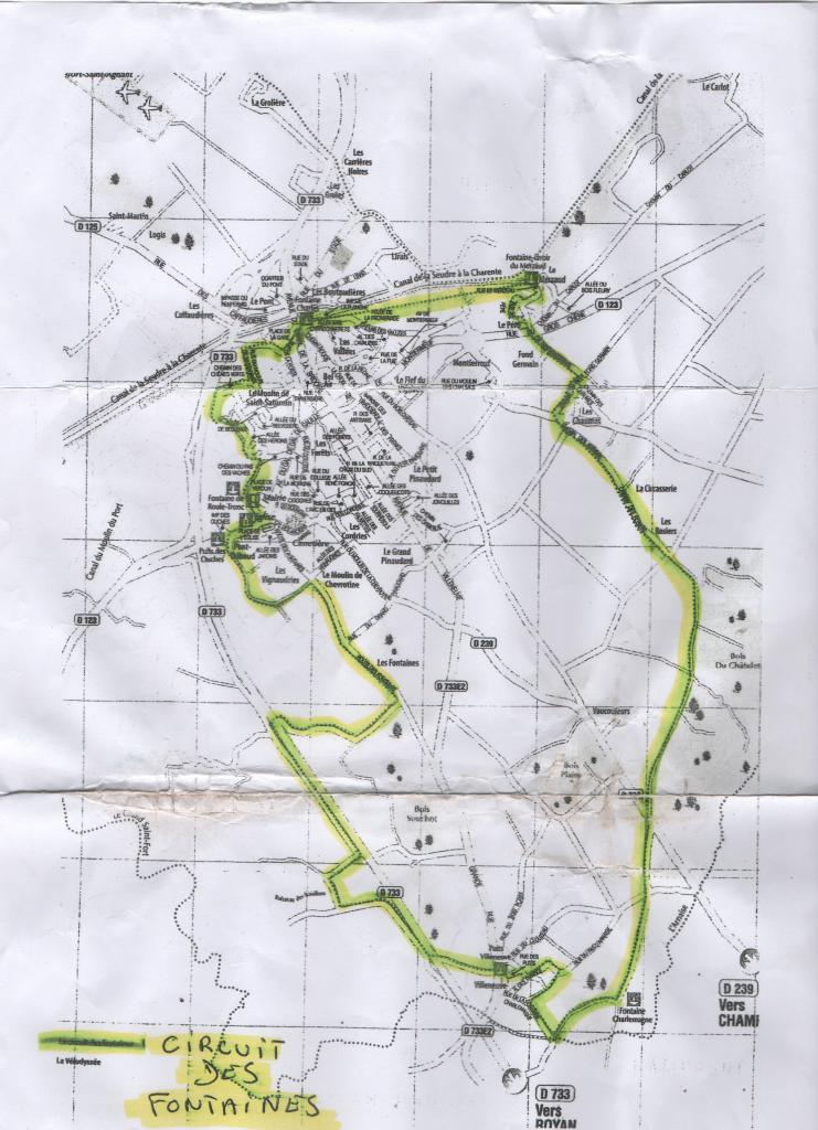 St AGNANT cicuit des fontaines 13km