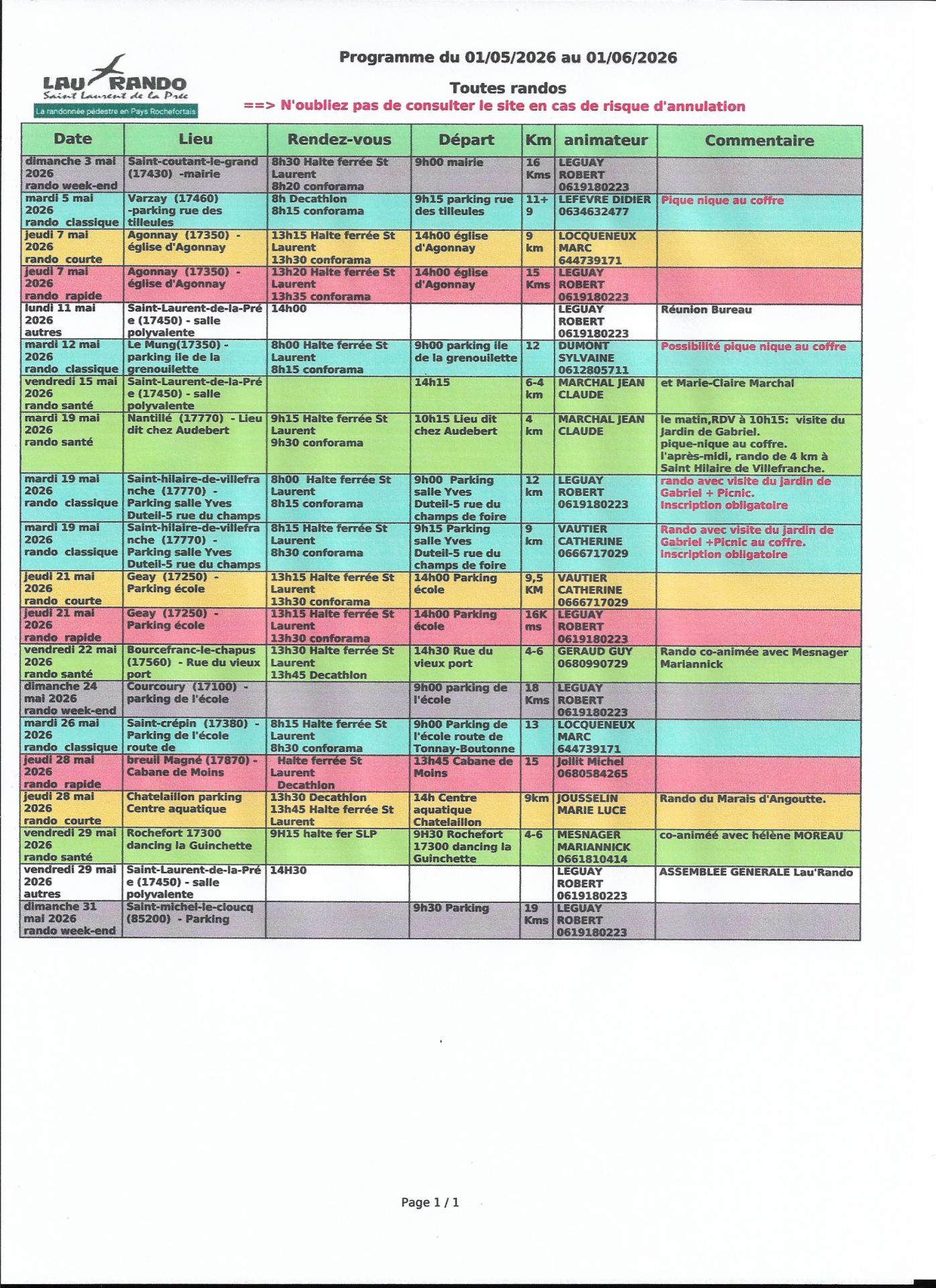 V2 activites mai 2027